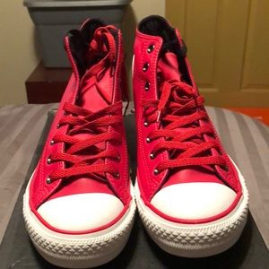 Converse red leather size 10.5